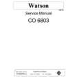 WATSON CO6803 Instrukcja Serwisowa