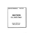WATSON FA3661 Instrukcja Serwisowa