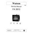 WATSON FA3610 Instrukcja Serwisowa